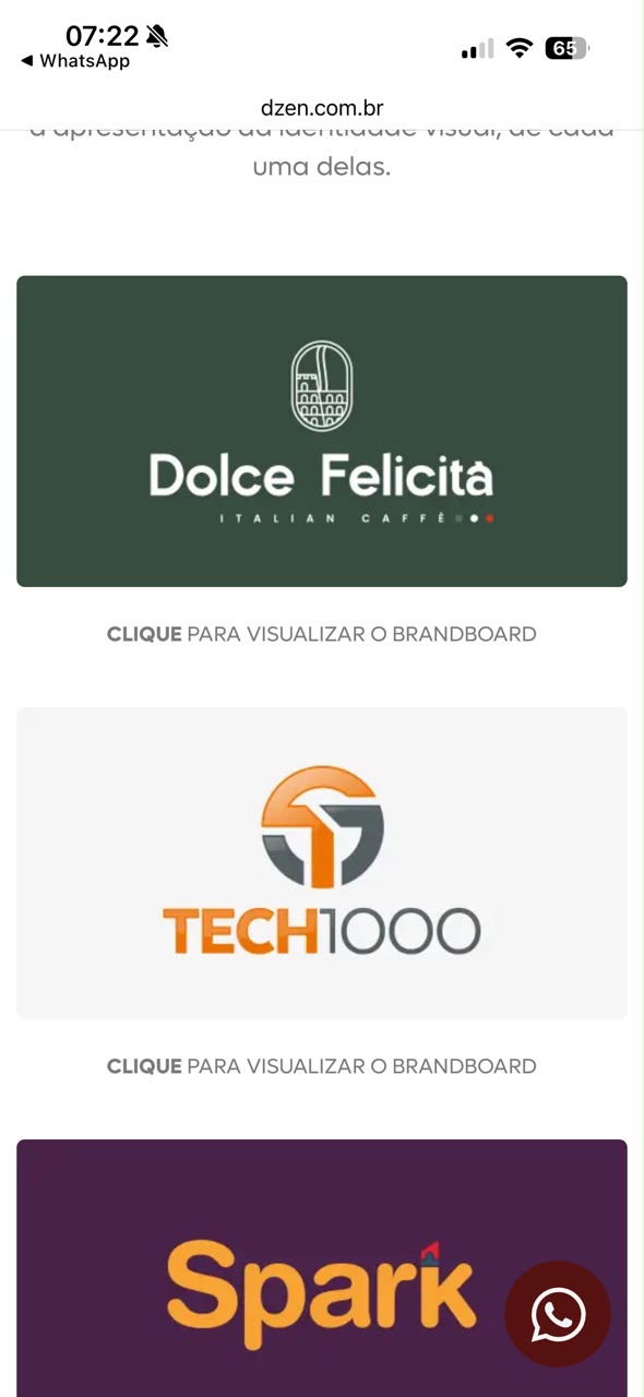 Tela principal do projeto Esmael Marca e comunicação